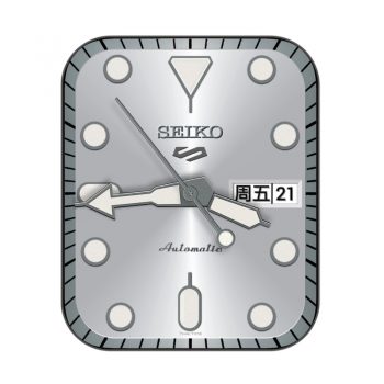 SEIKO精工银色经典表盘.clock
