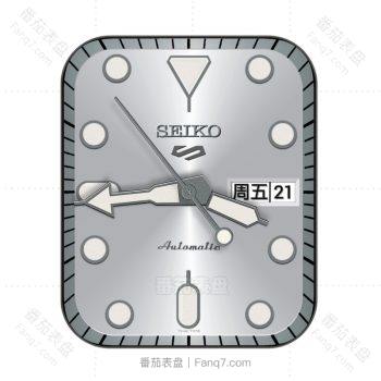 SEIKO精工银色经典表盘.clock