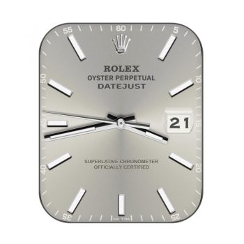 劳力士Rolex银色高级简约表盘.clock