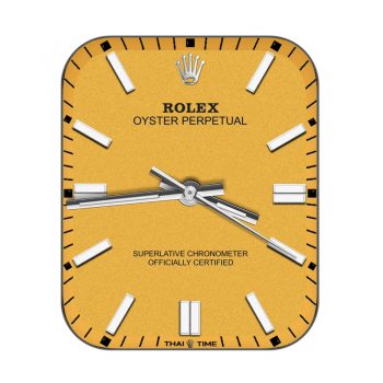 劳力士Rloex橙色简约表盘.clock