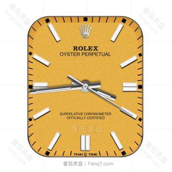 劳力士Rloex橙色简约表盘.clock