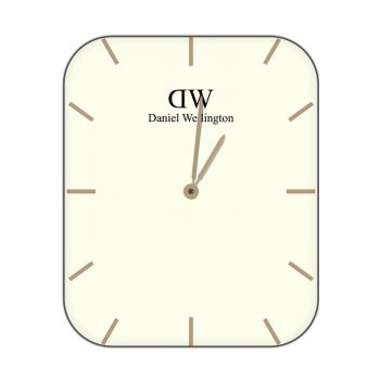 DW丹尼尔惠灵顿 淡黄色简约表盘.clock