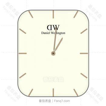DW丹尼尔惠灵顿 淡黄色简约表盘.clock