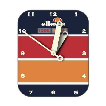 Ellesse blu vetrical艾力士蓝色底红橙条纹篮球表盘.clock