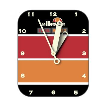 Ellesse blu vetrical艾力士黑色底红橙条纹篮球表盘.clock