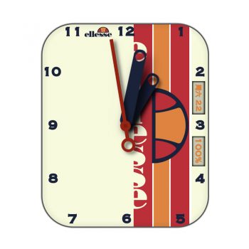 Ellesse blu vetrical艾力士黄色底红橙条纹篮球表盘.clock