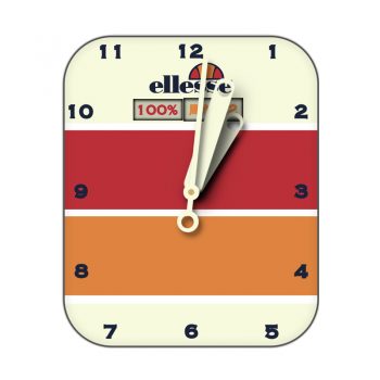 Ellesse blu vetrical艾力士黄色底红橙条纹篮球表盘.clock