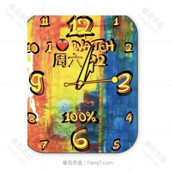 I WATCH GRAFFITI涂鸦多彩表盘.clock