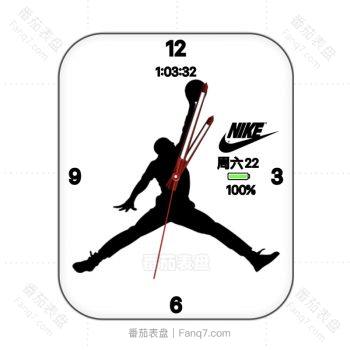 JordanNike乔丹耐克黑白表盘.clock