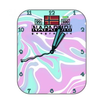 Napapjri意大利运动粉色水彩表盘.clcok