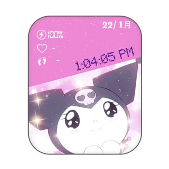 Pink Kuromi酷洛米粉色眨媚眼表盘.clock