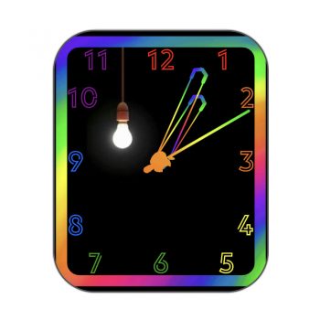 RainbowLight彩虹刻度边黑色底表盘.clock