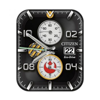 西铁城CITTZEN外圈指南针黑色刻度表盘.clock