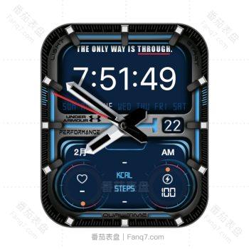 THE ONLY WAY IS THROUGH黑色边蓝色表盘.clock