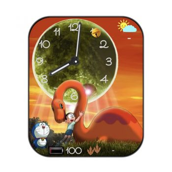 哆啦a梦和大雄拥抱恐龙卡通动漫表盘.clock