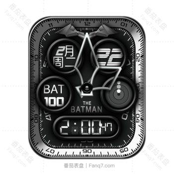 BATMAN 2021漫威系列蝙蝠侠黑色炫酷表盘.clock