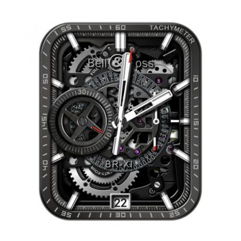 bell & ross 柏莱士黑色炫酷机械表盘.clock