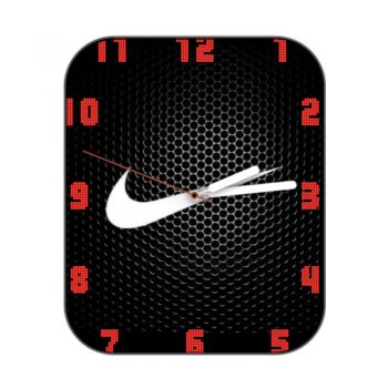 nike耐克黑色蜂窝红色刻度简约表盘.clock