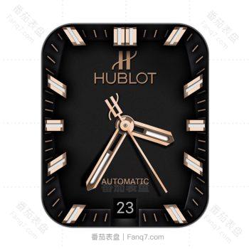 HUBLTO宇舶宝石玫瑰金边黑底高级表盘.clock