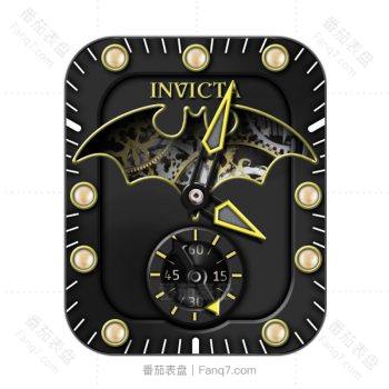 漫威系列INVICTA BATMAN 2-蝙蝠侠——Invicta英氟他炫酷黑色机械表盘.clock