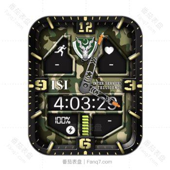 ISI军绿色机械表盘.clock