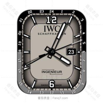 万国IWC珍珠灰渐变黑高级表盘.clock