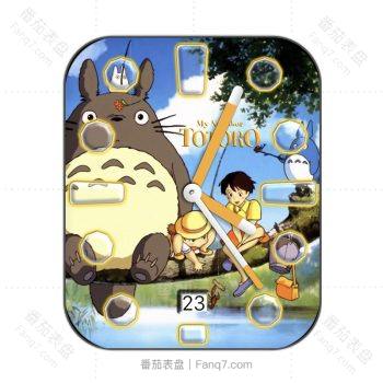 宫崎骏电影龙猫可爱卡通表盘.clock