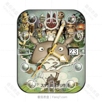 宫崎骏电影龙猫可爱卡通表盘.clock