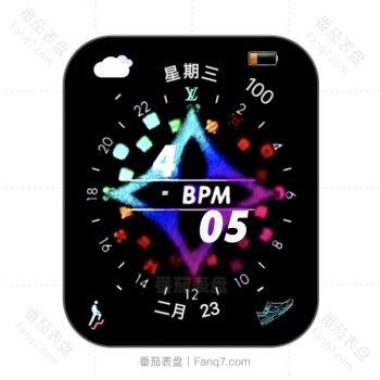 LOUIS VUITTON路易斯威登lv彩色动态黑色表盘.clock