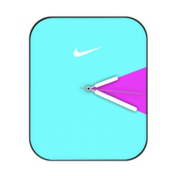 nike耐克紫蓝色片状刻度表盘.clock
