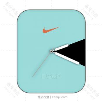 nike耐克海洋蓝色片状刻度表盘.clock