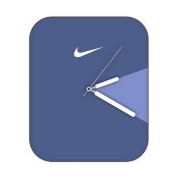 nike耐克紫蓝色片状刻度表盘.clock