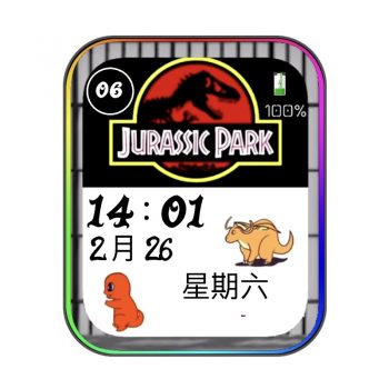 侏罗纪的小怪兽们简单表盘.clock