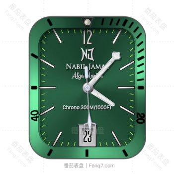 NNJ Nabil Jamal – Alga Marine高级绿经典手表.clock