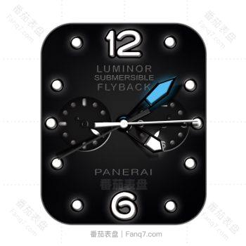 沛纳海PANERAI炫酷黑金白色刻度表盘.clock