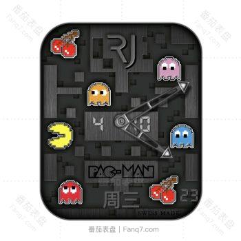 RJ PAC-MAN吃豆人黑色表盘.clock