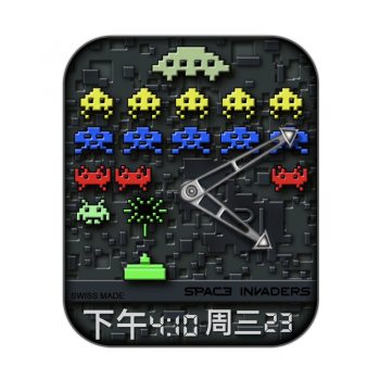 RJ SPACE INVADERS俄罗斯方块街头游戏小蜜蜂表盘.clock