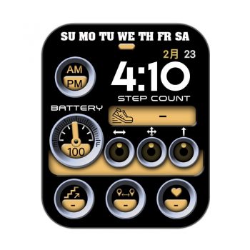 RLMade 72黑色黄圈运动表盘.clock