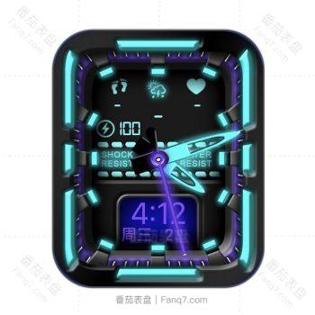 RLMade 82黑色底蓝色荧光机械表盘.clock