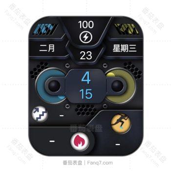 RLMade 95黑色底黄蓝运动表盘.clock