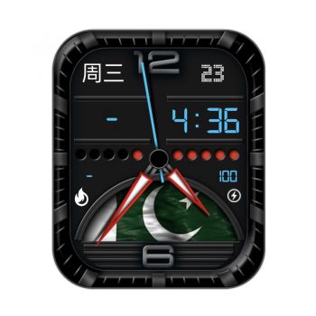 RLMade 97黑色底绿色月亮表盘.clock