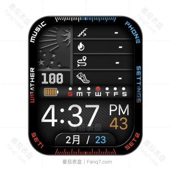 RLMade 100黑色底运动表盘.clock