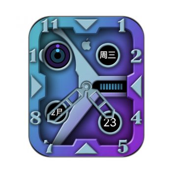 RLMade 103蓝紫渐变机械表盘.clock