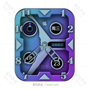 RLMade 103蓝紫渐变机械表盘.clock