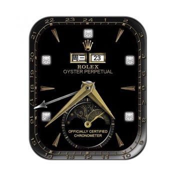 劳力士ROLEX黑底镶钻玫瑰金太阳高级表盘.clock