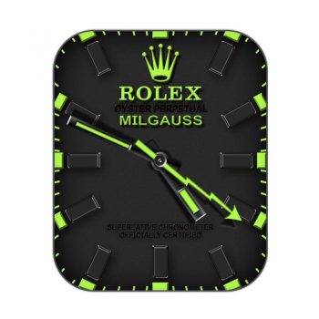 劳力士ROLEX黑色绿色刻度简约炫酷表盘.clock