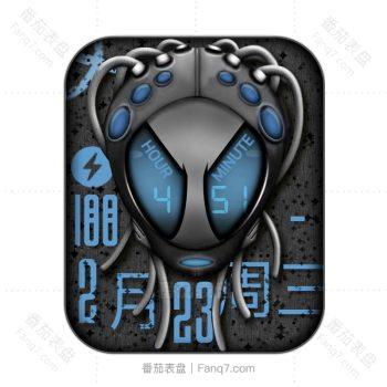 RS外星人头像异形蓝灰表盘.clock