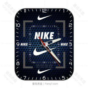 nike耐克深蓝蜂窝渐变表盘.clock