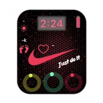 nike耐克玫红蜂窝渐变表盘.clock