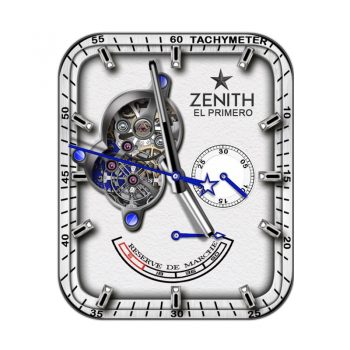 ZENITH真力时米白色重力飞陀机械表盘.clock